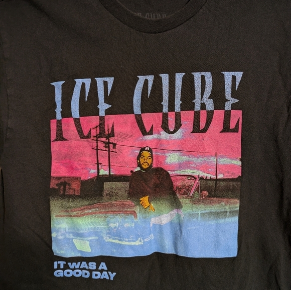ice Cube Black Graphic Tee with Ice Cube Print Size Medium Pre-owned - Picture 3 of 5